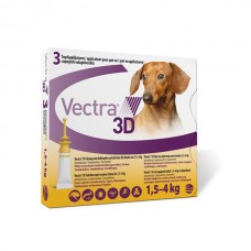 Vectra 3D dog XS 1,5 - 4 kg 3 pipety